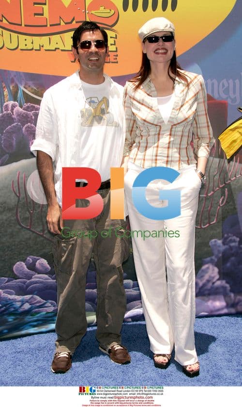 Geena Davis & Husband at Finding Nemo Disneyland