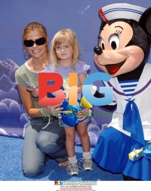 Denise Richards and daughter at Disneyland