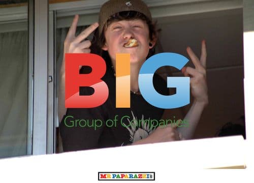 Lil Chris joking with Bel's Boys band