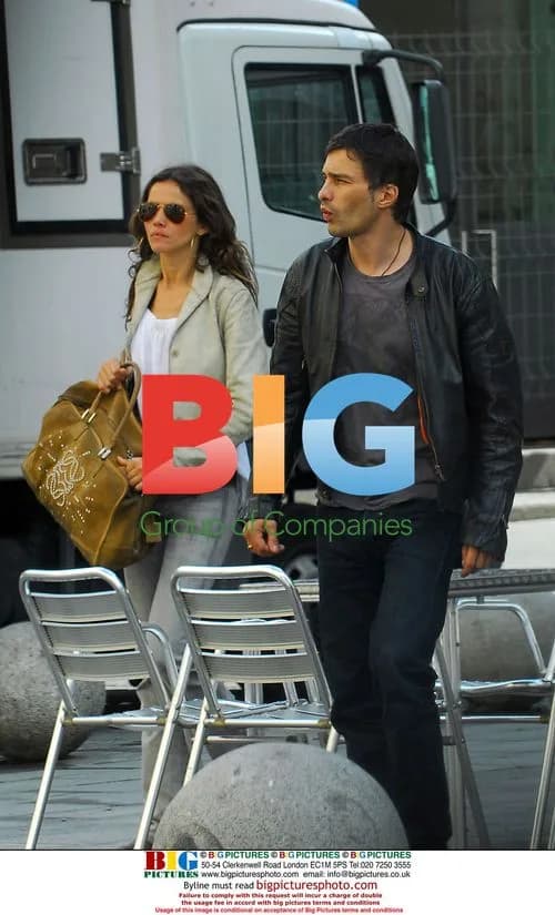 Olivier Martinez and Goya Toledo in Madrid
