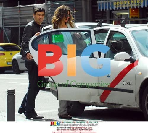 Olivier Martinez and Goya Toledo in Madrid