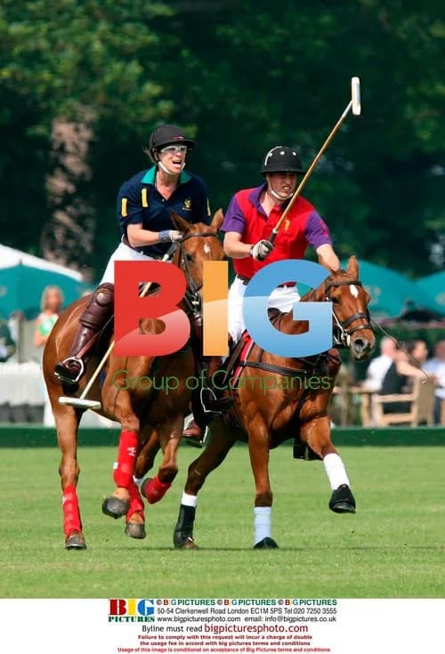 Prince William plays polo in Gloucestershire