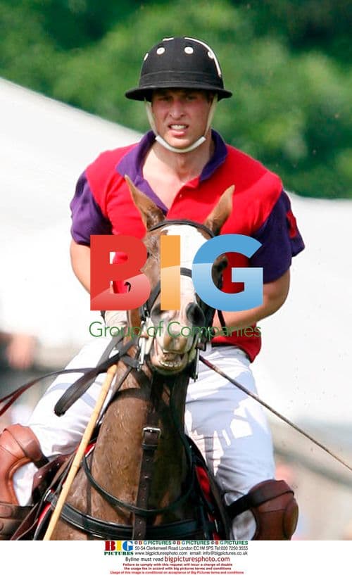 Prince William Plays Polo at Cirencester