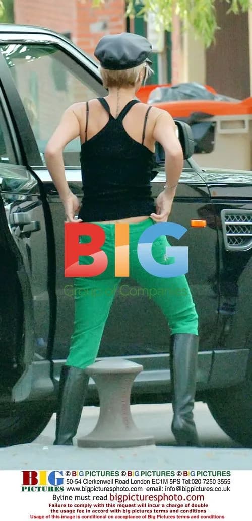 Victoria Beckham in Strange Outfit in Madrid