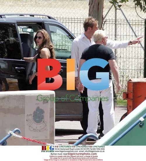 Angelina Jolie visits Marineland in Antibes with kids
