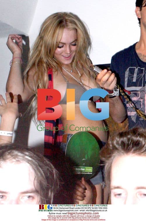 Lindsay Lohan Lets Loose at Coachella Party
