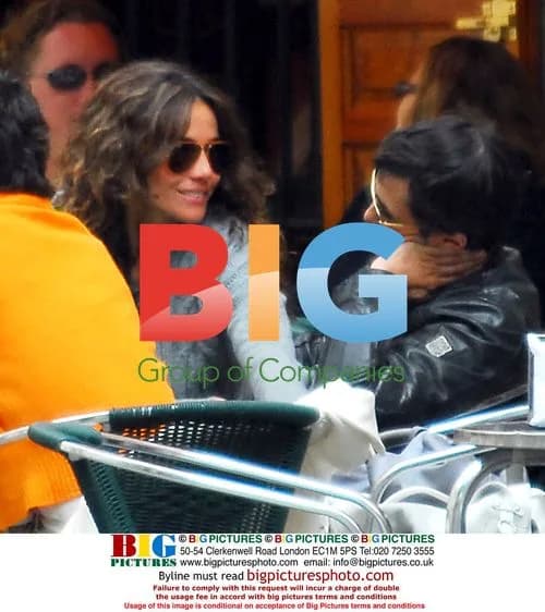 Olivier Martinez and Goya Toledo in Madrid