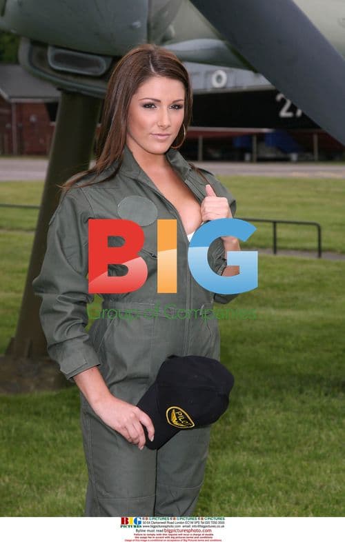 Lucy Pinder Launches Nuts Magazine RAF Campaign