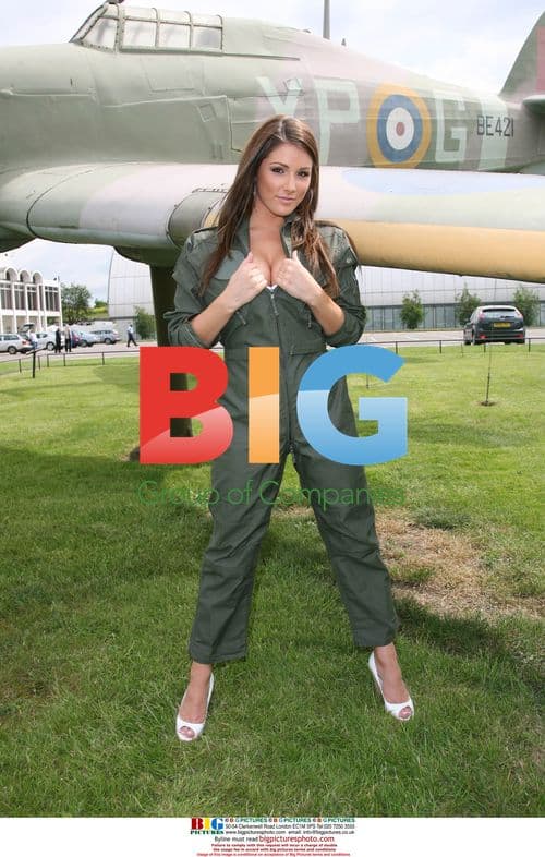 Lucy Pinder Launches Nuts Magazine RAF Campaign