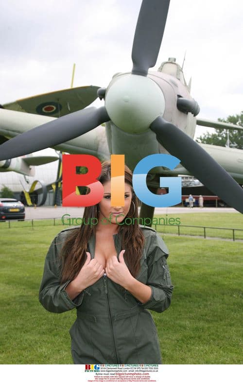 Lucy Pinder Launches RAF Nose Art Campaign