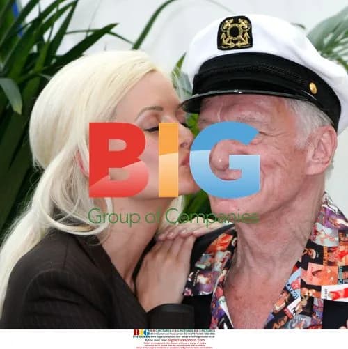 Holly Madison and Hugh Hefner at Monte Carlo TV Festival