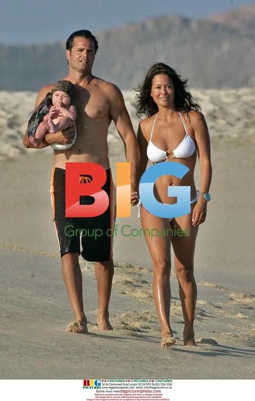 Brooke Burke and David Charvet with baby in Cabo