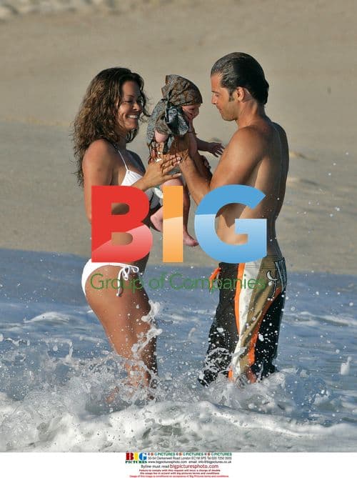 Brooke Burke and David Charvet vacation with baby