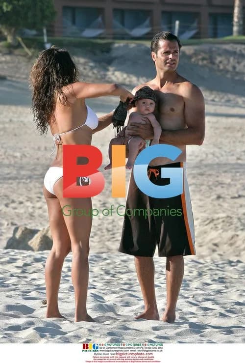 Brooke Burke and David Charvet with baby in Cabo