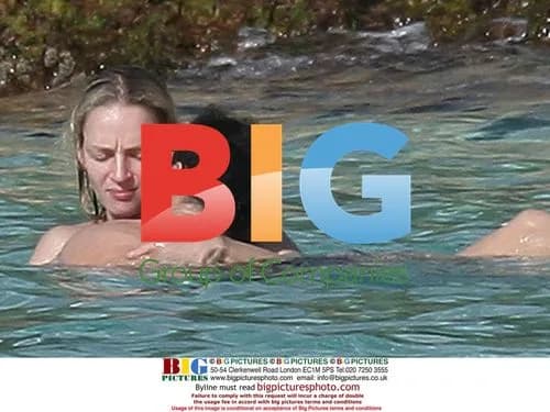Uma Thurman and Andre Balasz in Saint Barthelemy