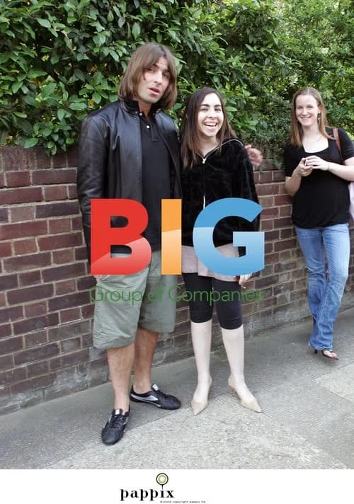Liam Gallagher poses with fans in London