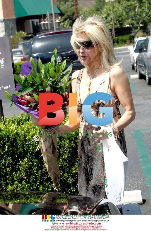Heather Locklear Buys Flowers in Westlake Village