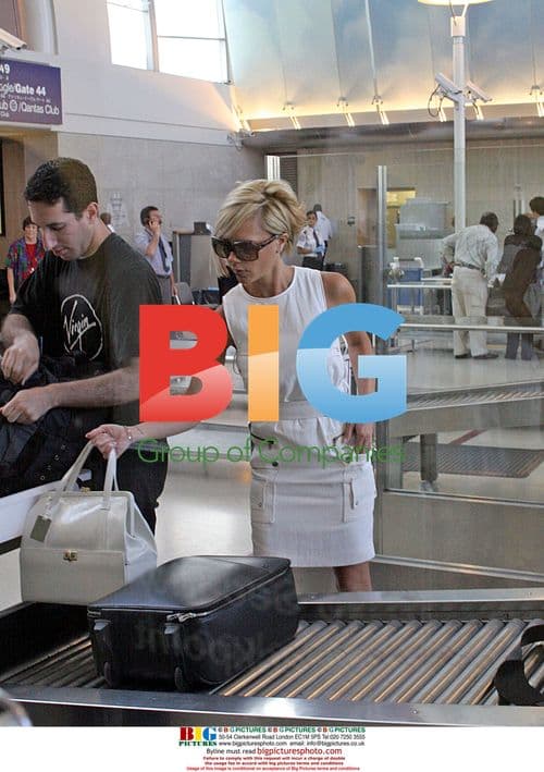 Victoria Beckham Departs LAX