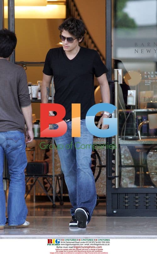 John Mayer Shopping in Hollywood