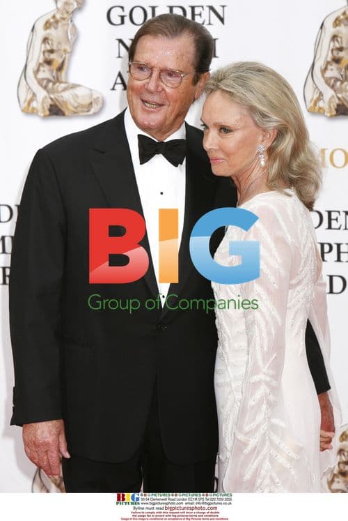 Roger Moore and Wife Kiki at Monte Carlo TV Festival
