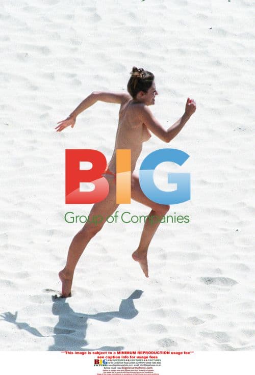 Liz Hurley Topless in St. Barthelemy