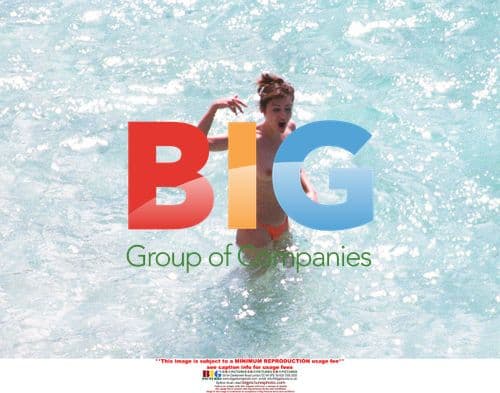 Liz Hurley Topless in St. Barthelemy