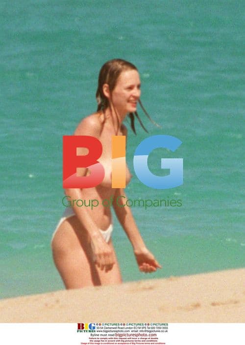 Uma Thurman on holiday in Saint-Barthelemy