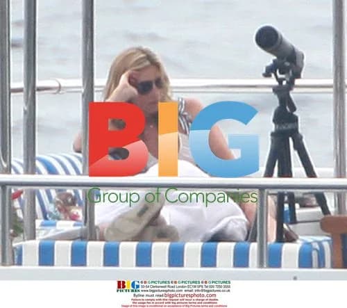Rod Stewart and Penny Lancaster on Yacht