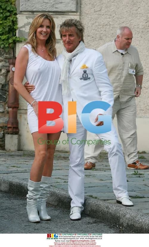 Rod Stewart and Penny Lancaster Celebrate Before Wedding