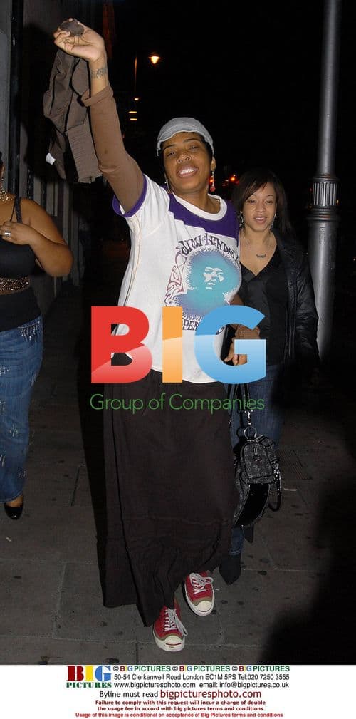 Macey Gray leaves Yamamori Sushi restaurant in Dublin