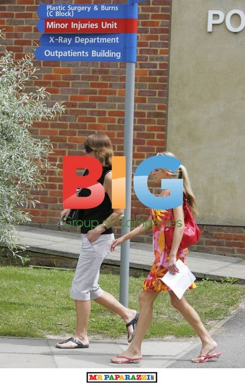 Nikki Grahame visits hospital for scans