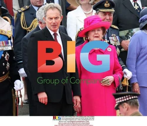 Prince Charles, Thatcher, and Blair at Falkland War Memorial