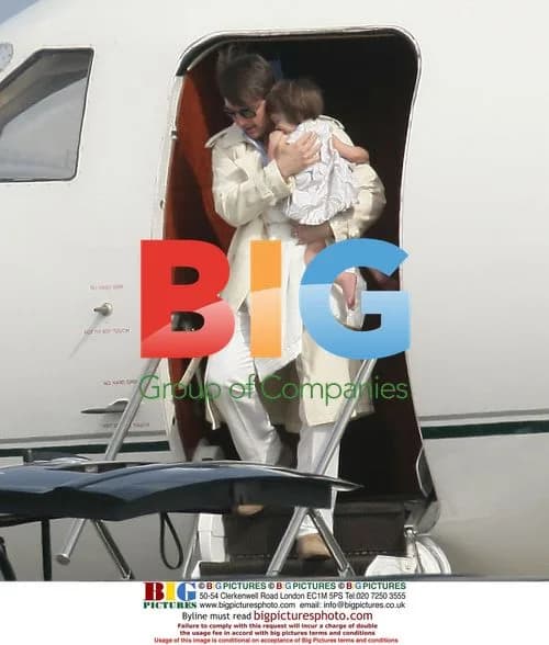 Tom Cruise and Katie Holmes with Suri