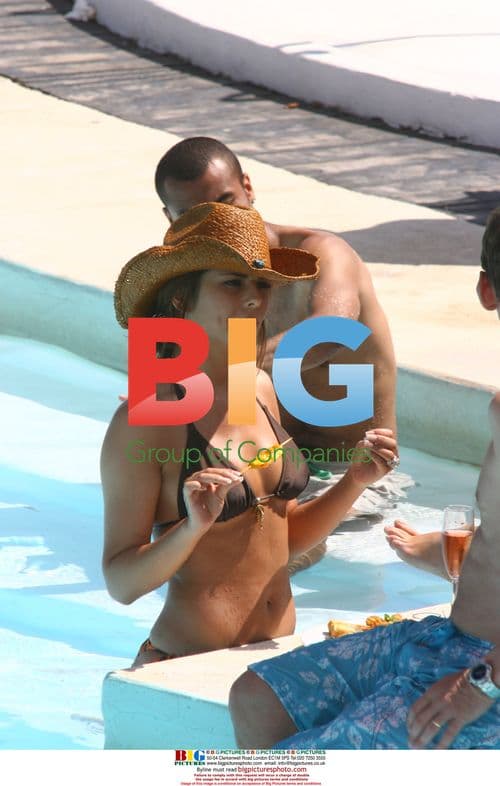 Ashley Cole and Wife on Vacation in Spain