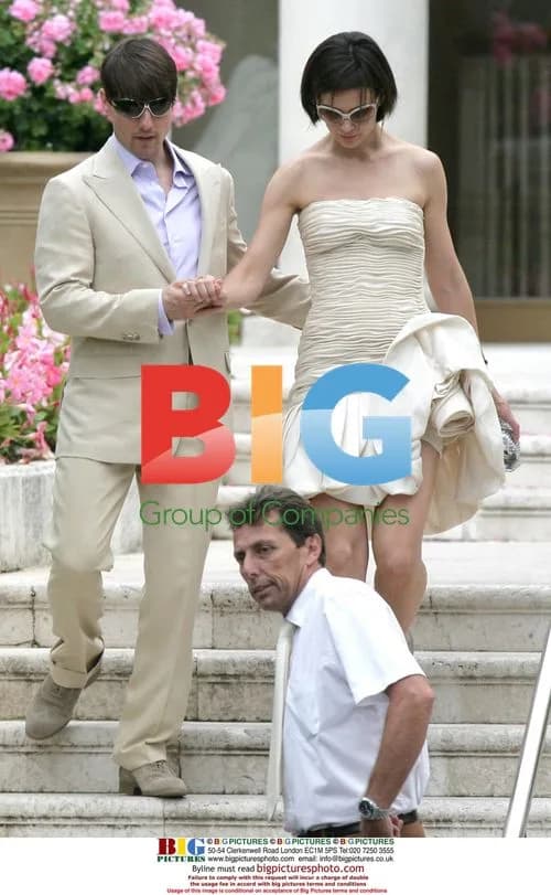 Tom Cruise and Katie Holmes Attend Friends' Wedding