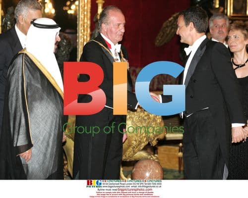 Prince Felipe Hosts Gala Dinner for Saudi King