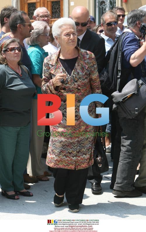 Rosita Missoni at Gianfranco Ferré's Funeral