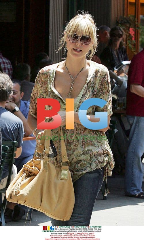 Supermodel Heidi Klum Enjoys Pasta Lunch