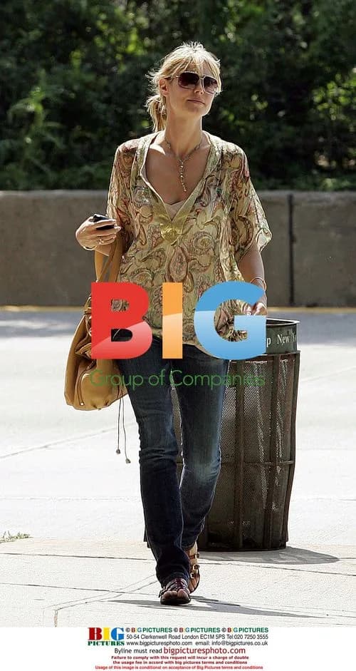 Heidi Klum Enjoys Pasta Lunch