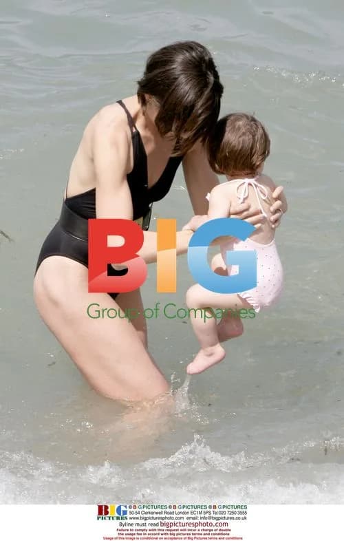Katie Holmes and Suri enjoy a swim