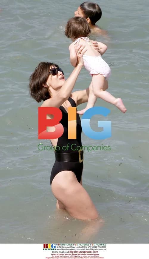 Katie Holmes and Suri at the Beach