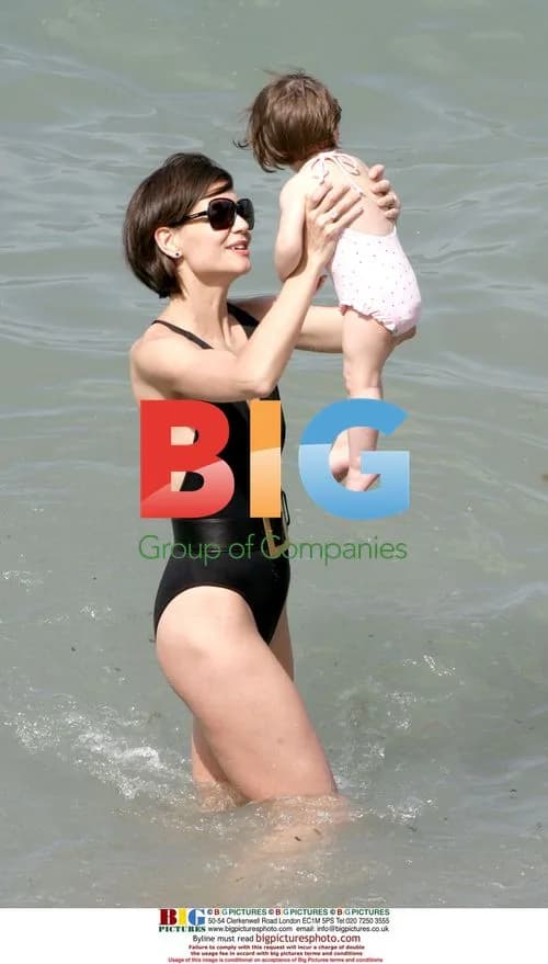 Katie Holmes and Suri take a swim