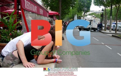 Truck crash on Champs-Elysees in Paris