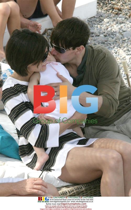Tom Cruise and Katie Holmes with daughter Suri