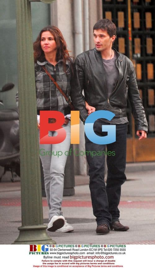 Olivier Marinez and Goya Toledo in Madrid