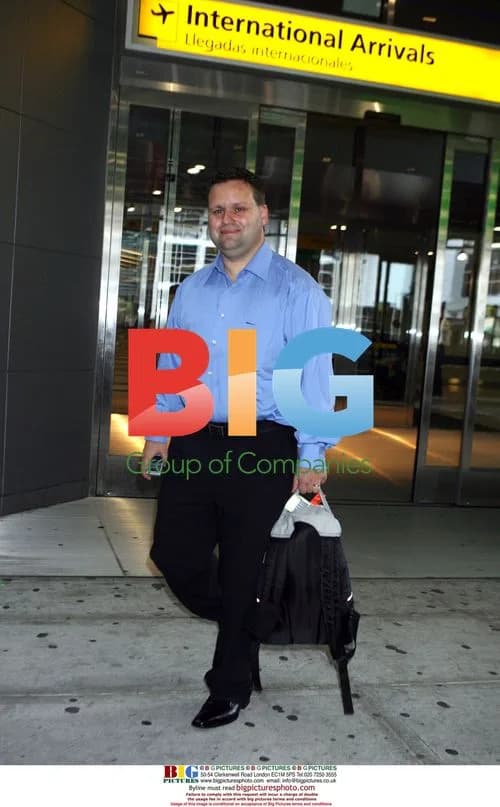 Paul Potts Arrives at JFK Airport