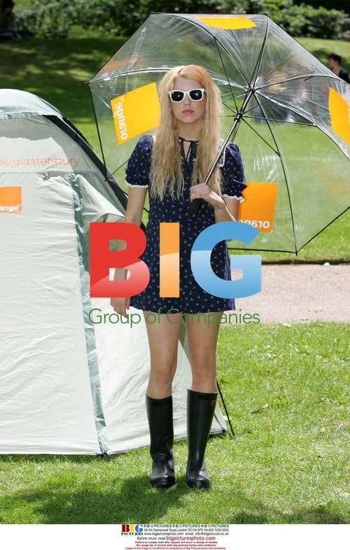 Peaches Geldof promotes Orange at Glastonbury