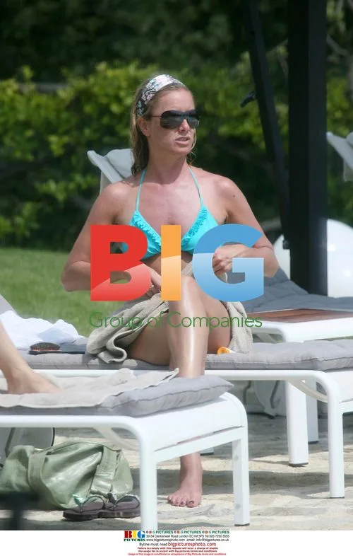Tamzin Outhwaite and Tom Ellis Poolside in Tuscany
