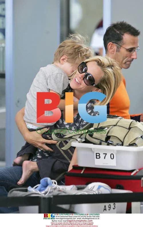Jenny McCarthy and son Evan at LAX