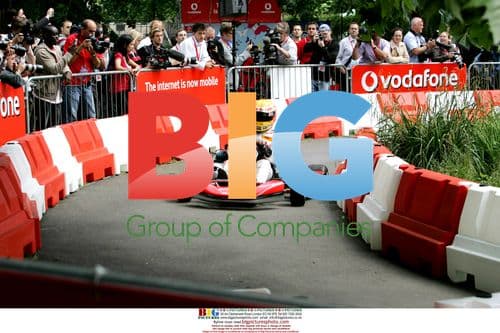 Lewis Hamilton at Vodafone Launch